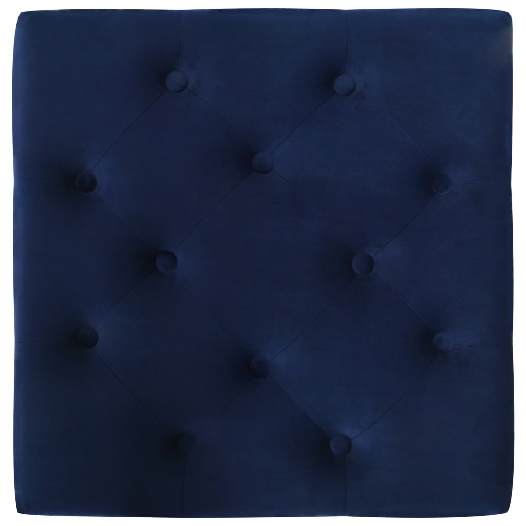 vidaXL Sgabello Blu Marino 60x60x36 cm in Velluto