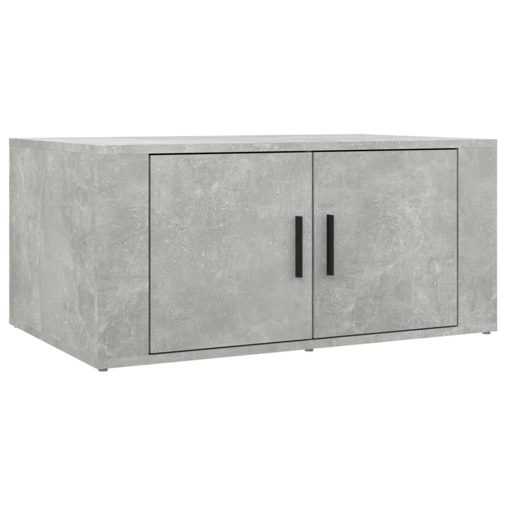 vidaXL Tavolino Salotto Grigio Cemento 80x50x36 cm Legno Multistrato