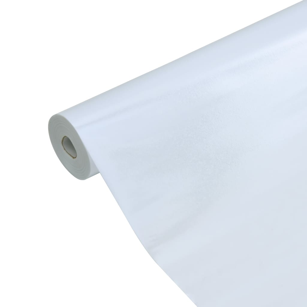 vidaXL Pellicola Statica Smerigliata Bianco Trasparente 60x1000 cm PVC