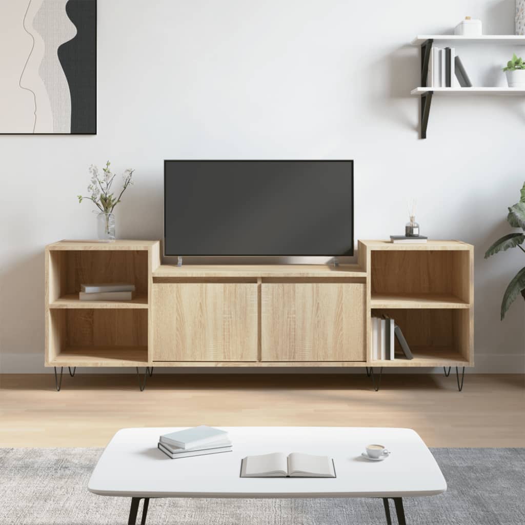 vidaXL Mobile Porta TV Rovere Sonoma 160x35x55 cm Legno Multistrato