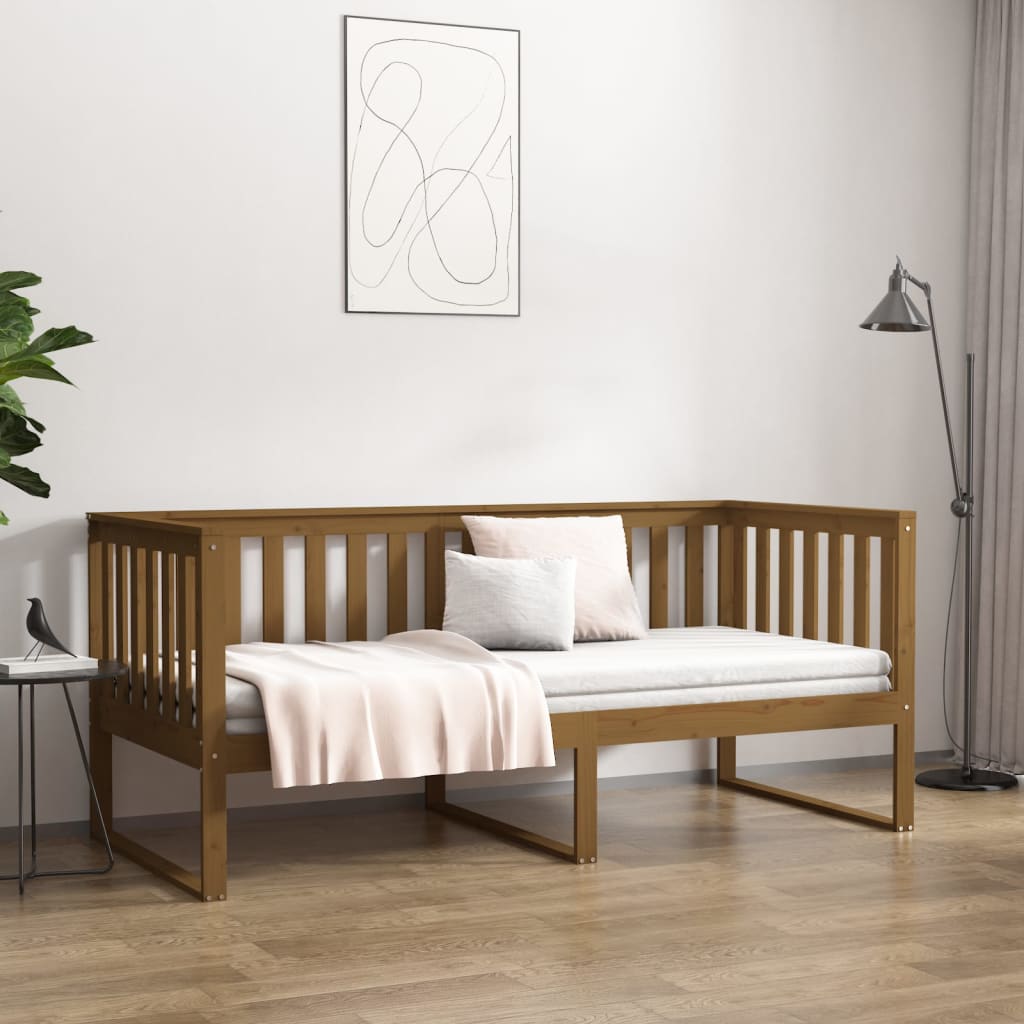 vidaXL Divano Letto senza Materasso Ambra 90x200cm Legno di Pino