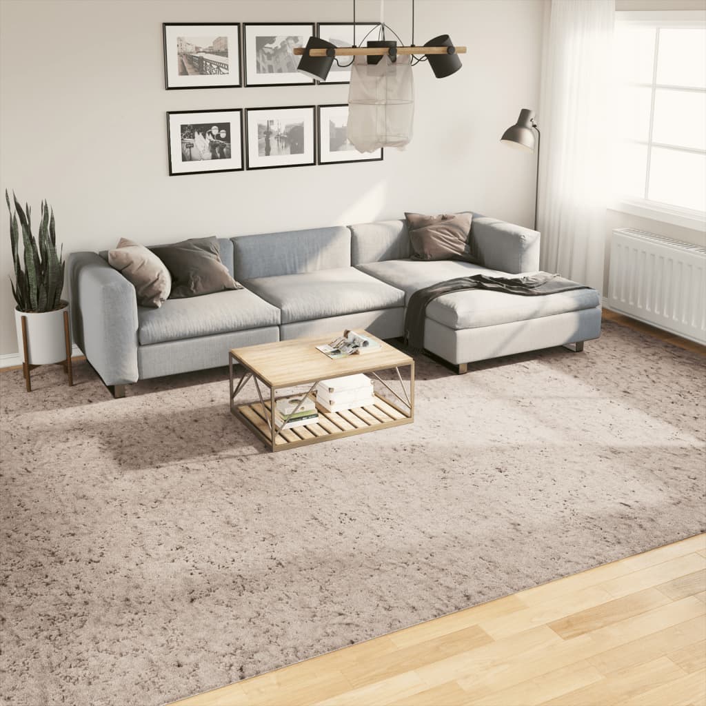 vidaXL Tappeto Shaggy PAMPLONA a Pelo Lungo Moderno Beige 300x400 cm