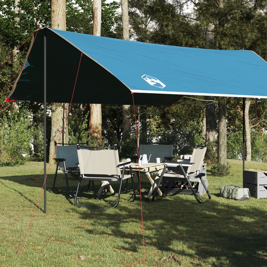 vidaXL Telone da Campeggio Blu 460x305x210 cm Impermeabile