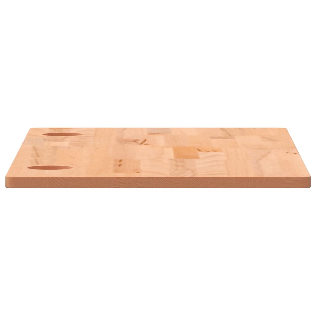 vidaXL Piano per Scrivania 80x40x1,5 cm Legno Massello di Faggio