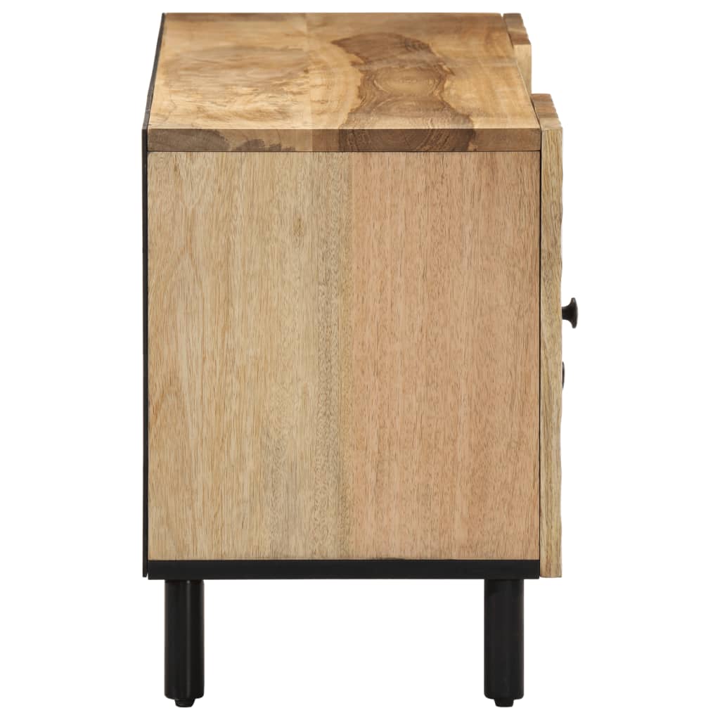 vidaXL Mobile Porta TV 105x33x46cm in Legno Massello di Mango