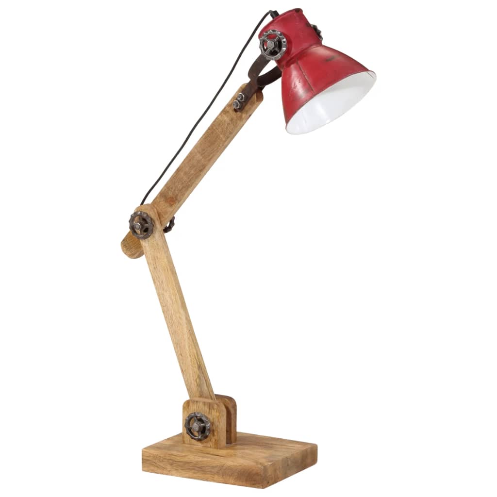 vidaXL Lampada da Scrivania 25 W Rosso Anticato 23x18x96 cm E27