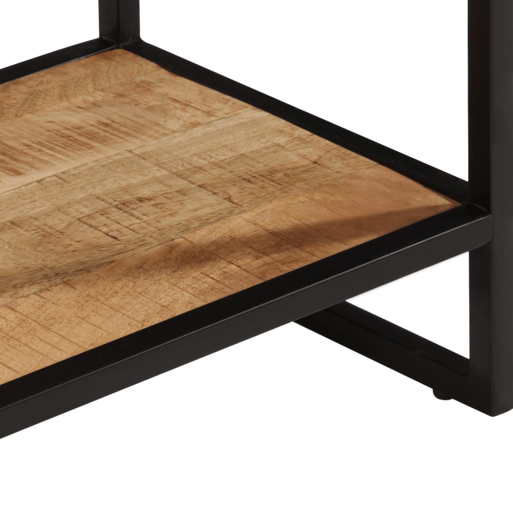 vidaXL Tavolo Consolle 100x35x70 cm in Legno Massello di Mango Grezzo