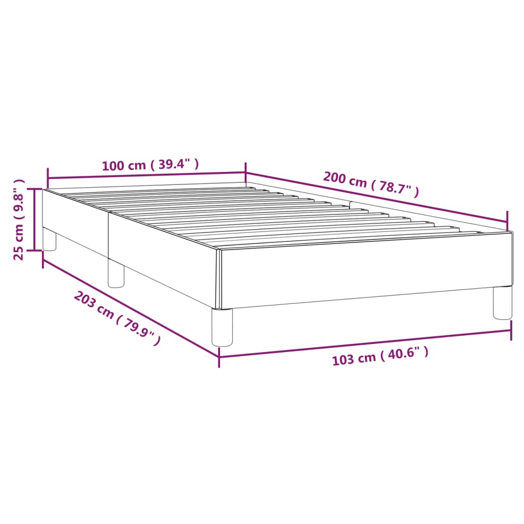 vidaXL Giroletto Grigio Chiaro 100x200 cm in Tessuto