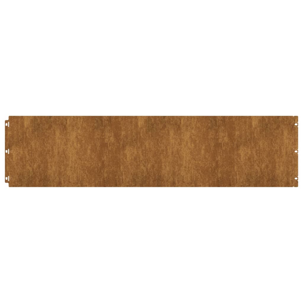 vidaXL Bordure per Prato 10 pz 25x103 cm Flessibili in Acciaio Corten