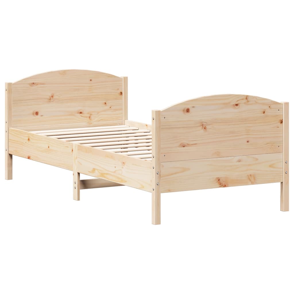 vidaXL Letto senza Materasso 90x190 cm in Legno Massello di Pino