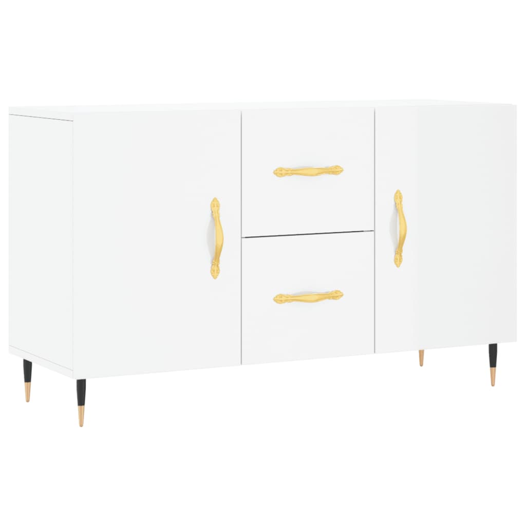 vidaXL Credenza Bianco Lucido 100x36x60 cm in Legno Multistrato