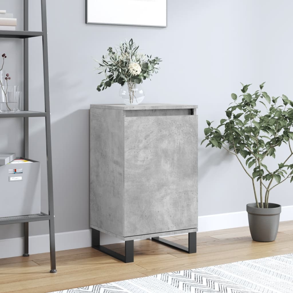 vidaXL Credenza Grigio Cemento 40x35x70 cm in Legno Multistrato