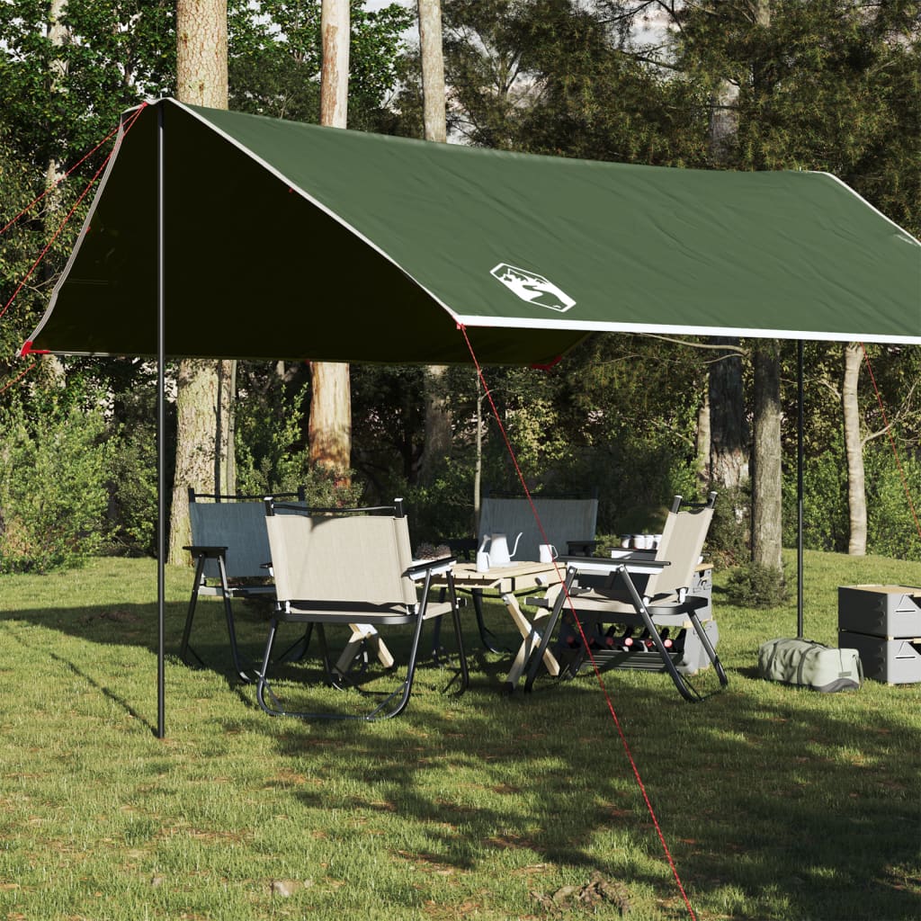 vidaXL Telone da Campeggio Verde 430x380x210 cm Impermeabile