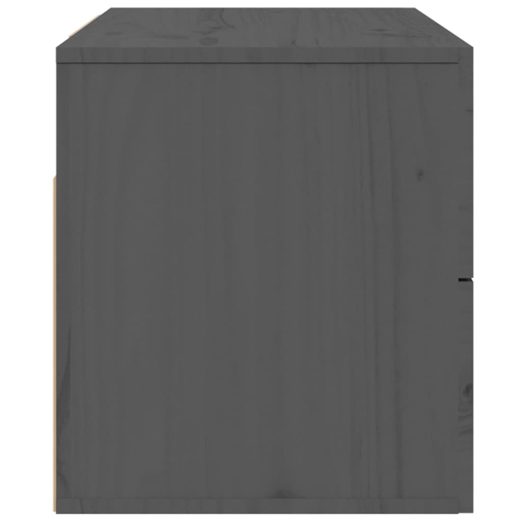 vidaXL Comodini a Muro 2 pz Grigio 50x36x40 cm