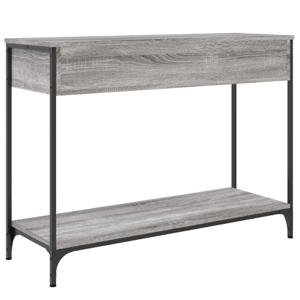 vidaXL Tavolino Consolle Grigio Sonoma 100x34,5x75cm Legno Multistrato