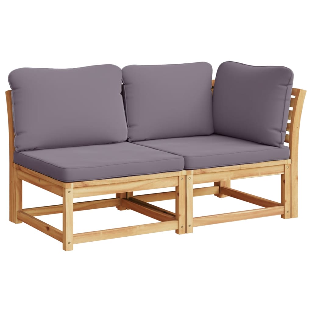 vidaXL Set Salotto da Giardino 5 pz con Cuscini Legno Massello Acacia