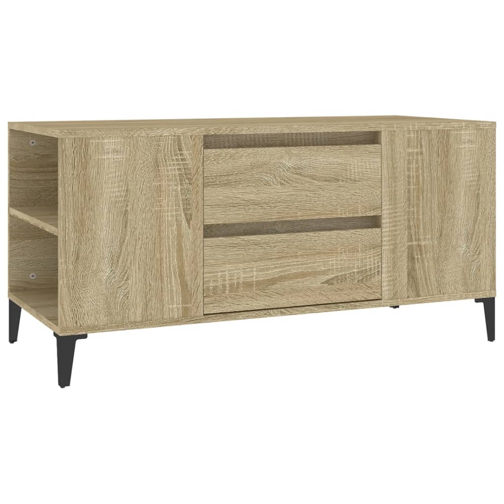 vidaXL Mobile Porta TV Rovere Sonoma 102x44,5x50 cm Legno Multistrato