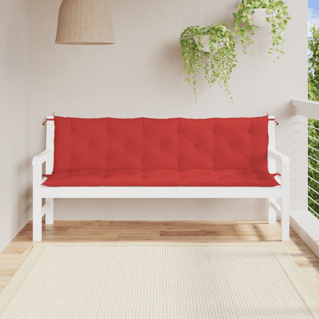 vidaXL Cuscino per Panca Rosso 180x(50+50)x7 cm in Tessuto Oxford