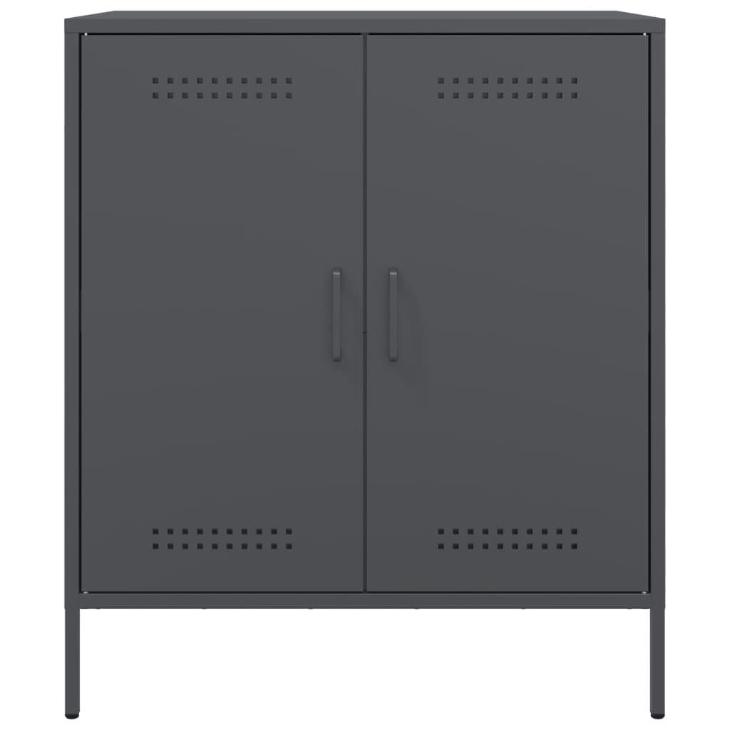 vidaXL Credenza Antracite 68x39x79 cm in Acciaio