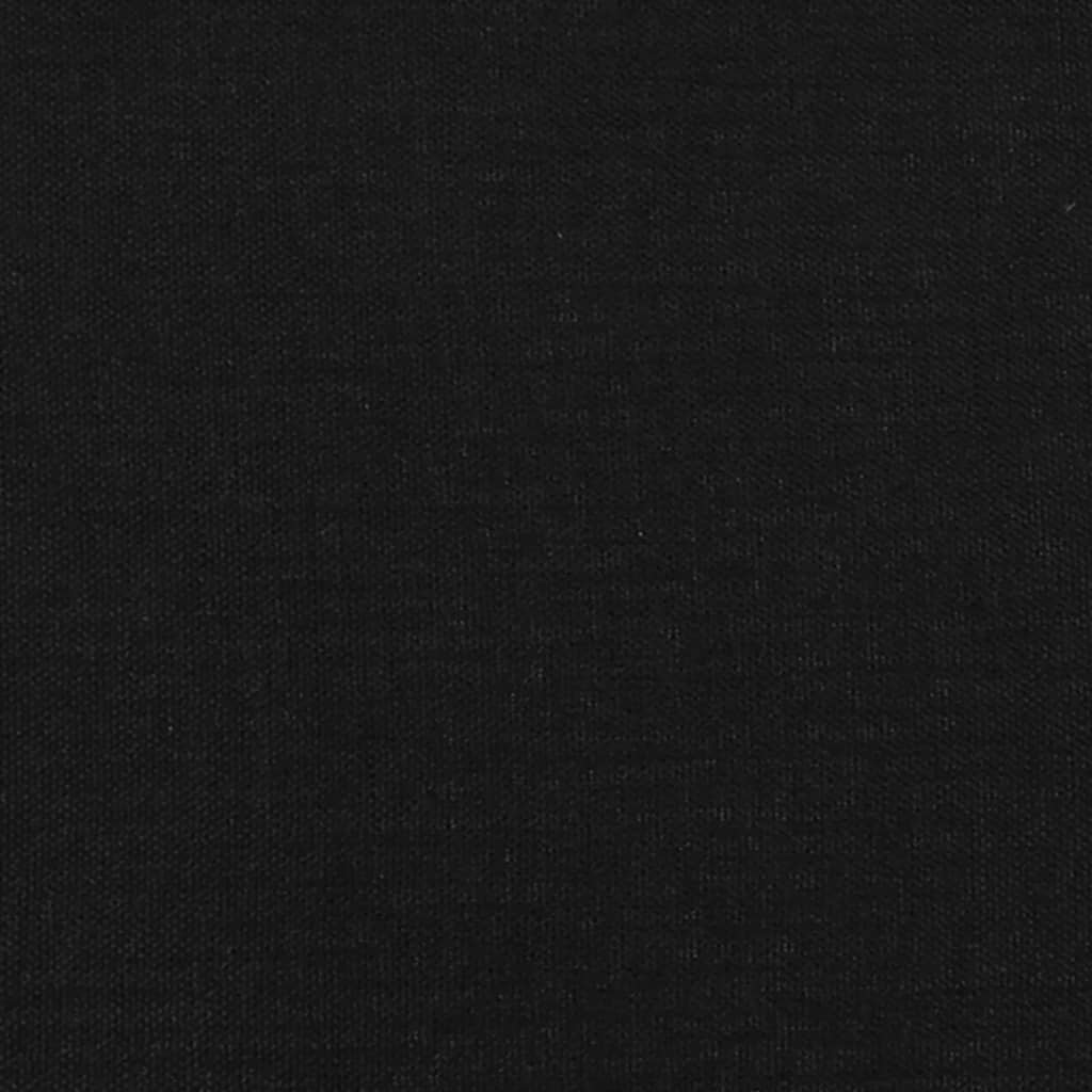 vidaXL Testiera ad Orecchio Nera 83x23x118/128 cm in Tessuto