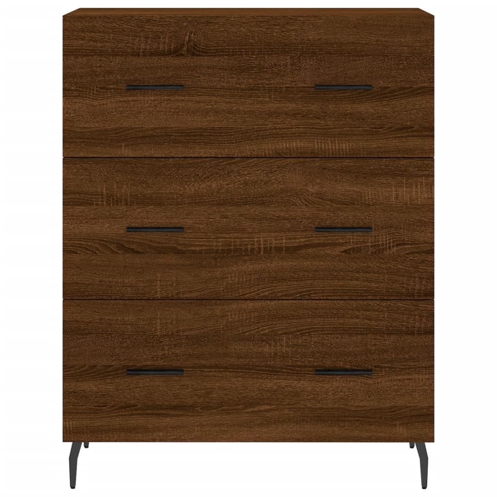 vidaXL Credenza Rovere Marrone 69,5x34x180 cm in Legno Multistrato