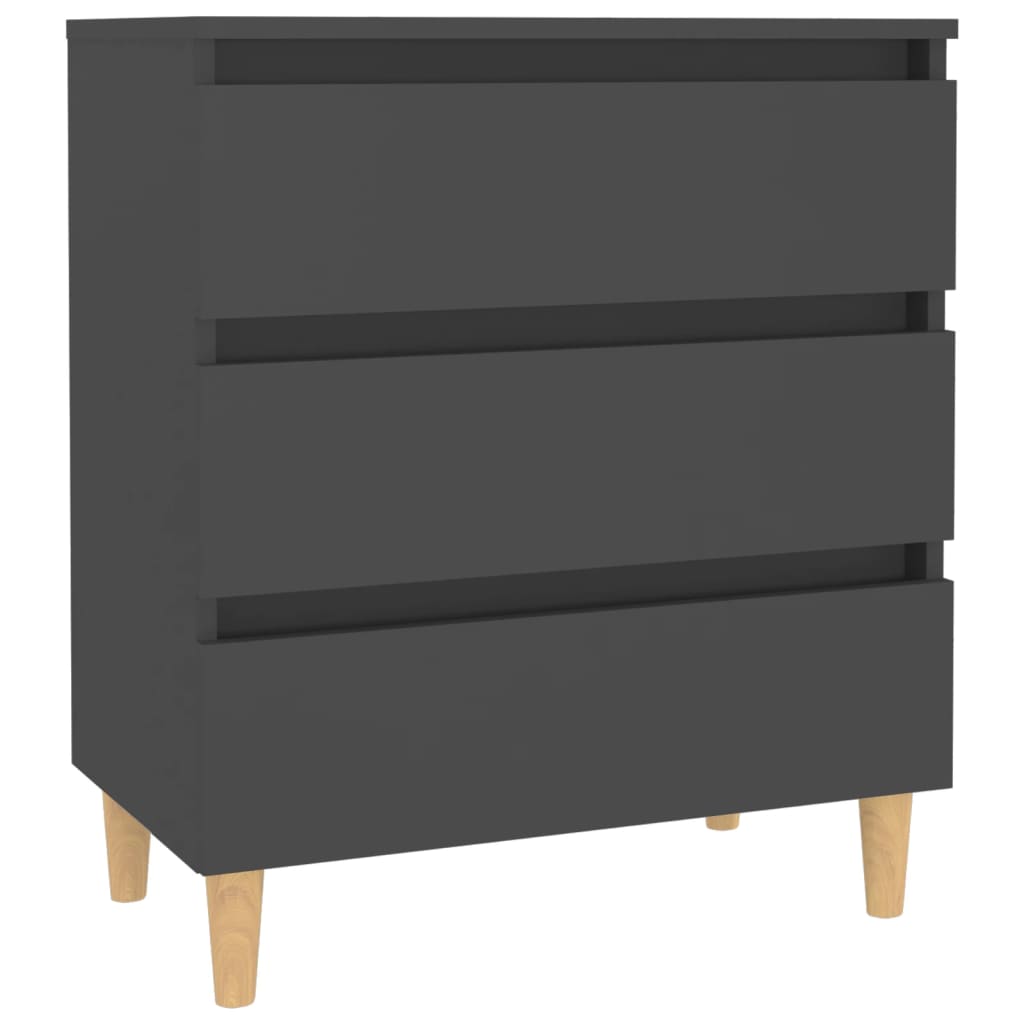 vidaXL Credenza Grigia 60x35x69 cm in Legno Multistrato