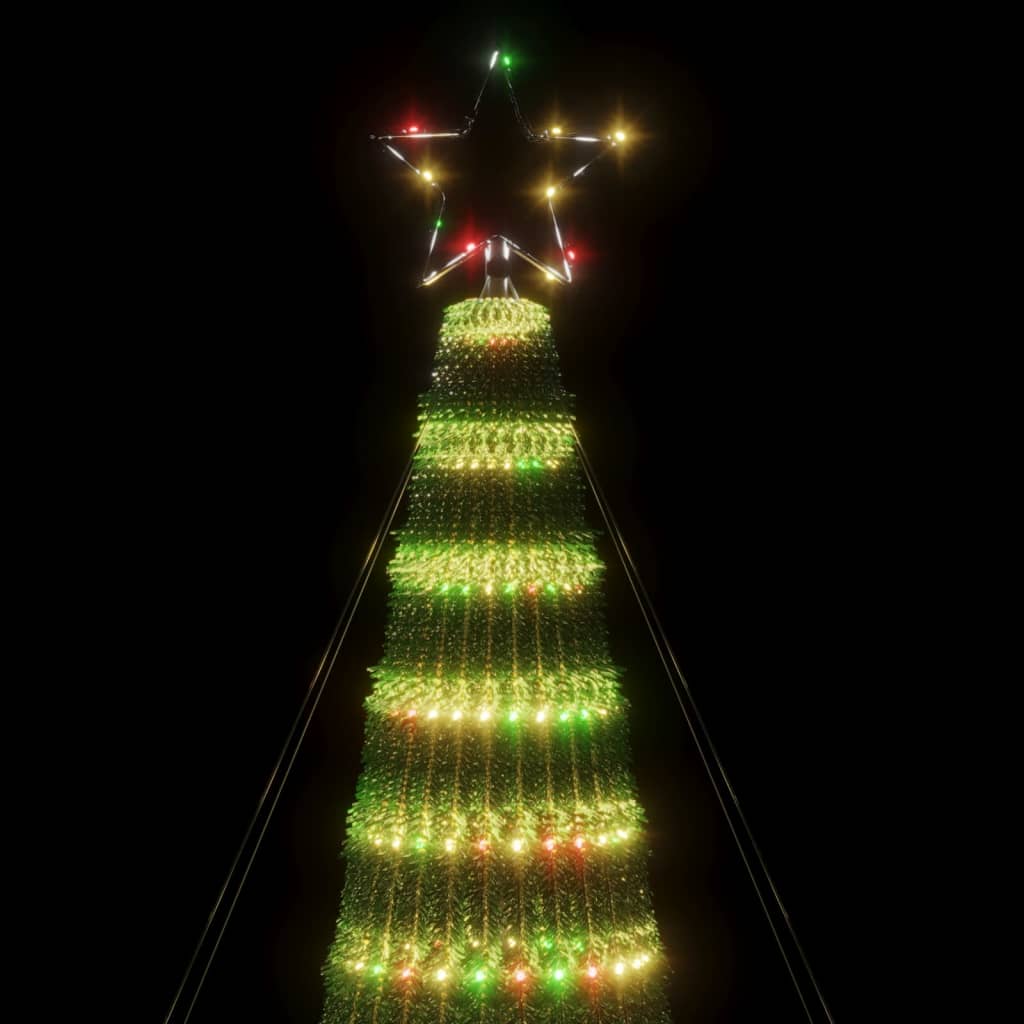 vidaXL Illuminazione Albero di Natale a Cono 688LED Colorato 300cm