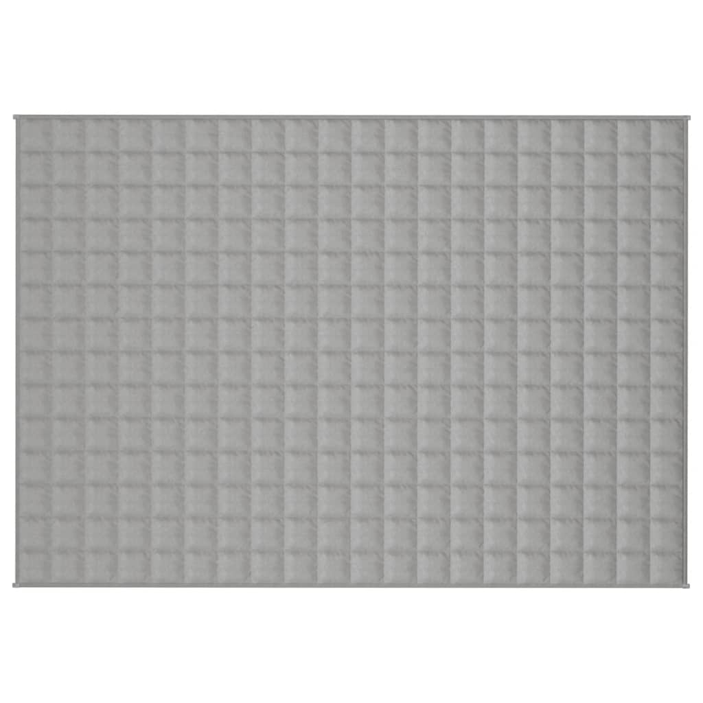 vidaXL Coperta Ponderata Grigia 137x200 cm 6 kg Tessuto