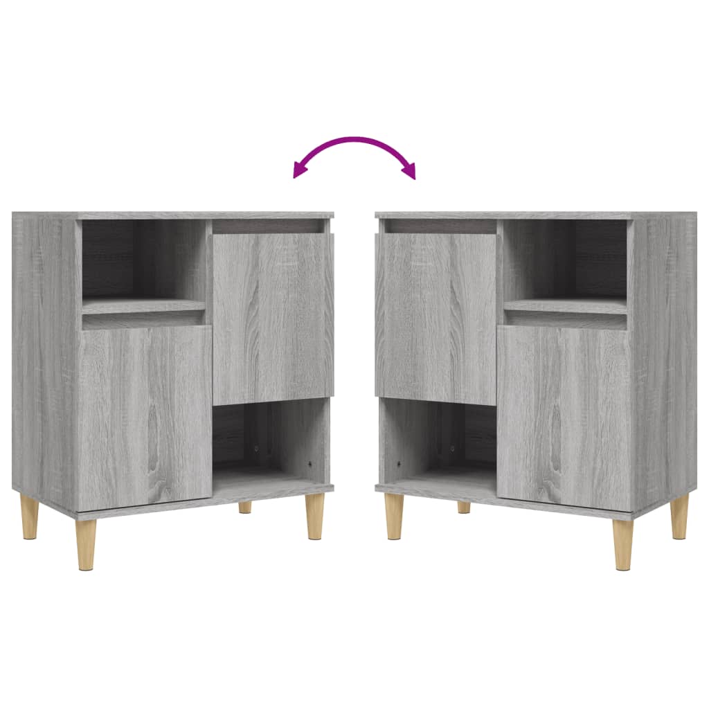 vidaXL Credenza Grigio Sonoma 60x35x70 cm in Legno Multistrato