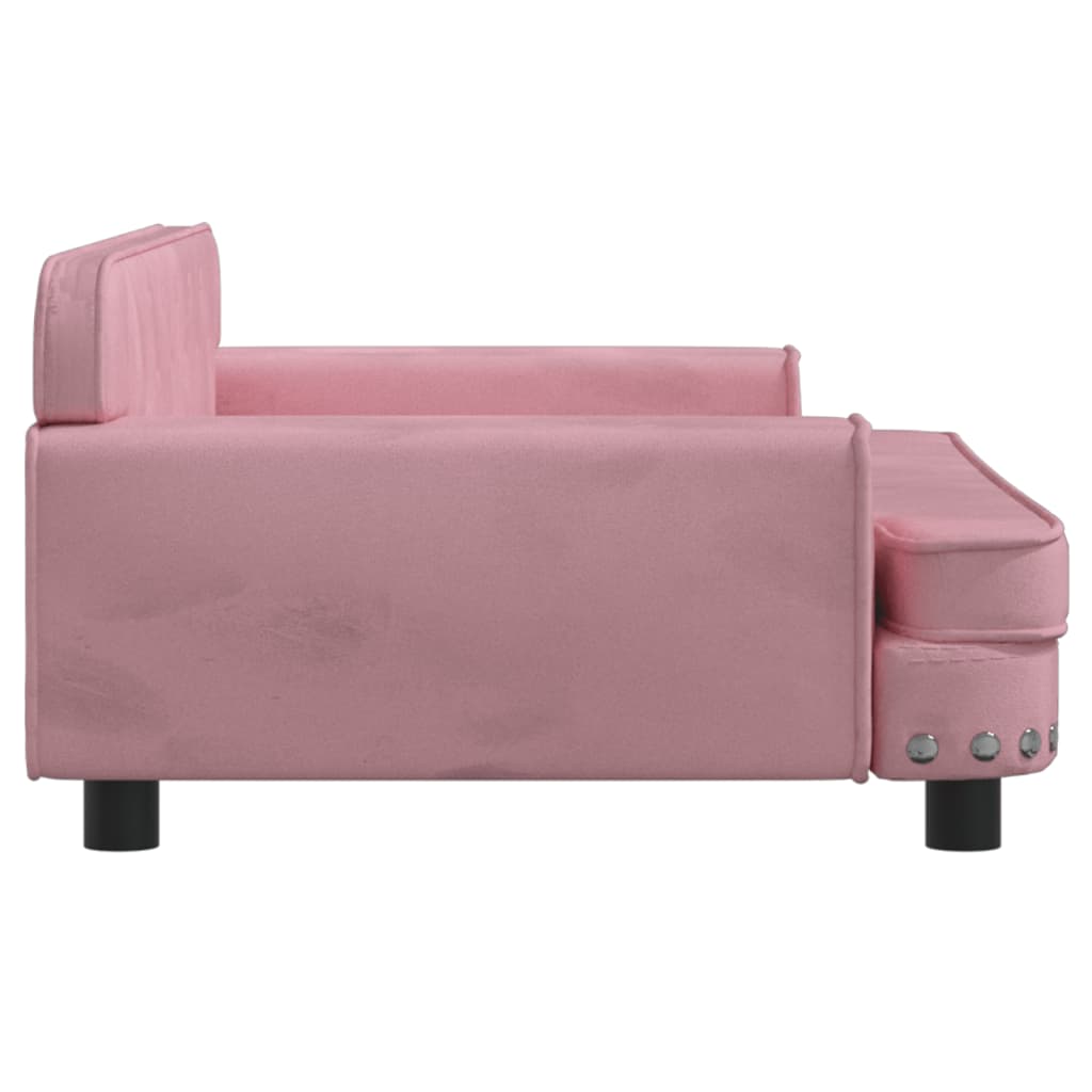 vidaXL Divano per Bambini Rosa 90x53x30 cm in Velluto