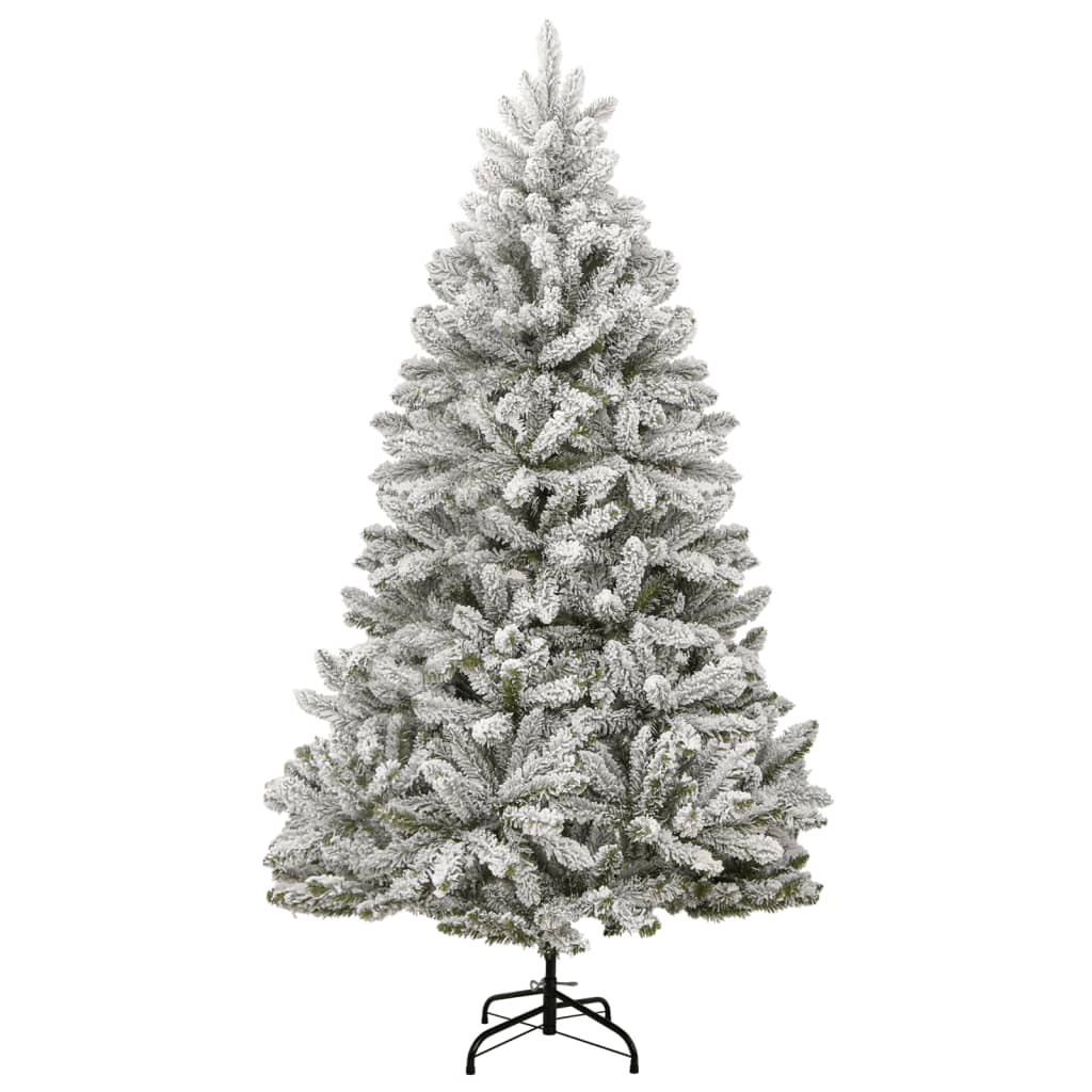 vidaXL Albero Natale Incernierato con 300 LED e Palline 210 cm