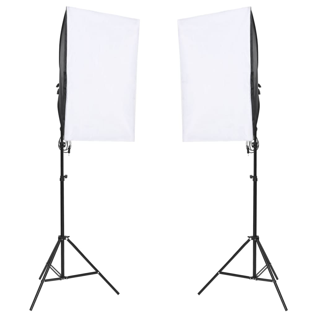 vidaXL Kit Studio Fotografico con Luci Fondale e Riflettore