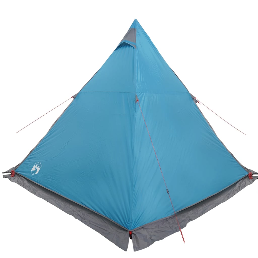 vidaXL Tenda Familiare Tipi per 6 Persone Blu Impermeabile