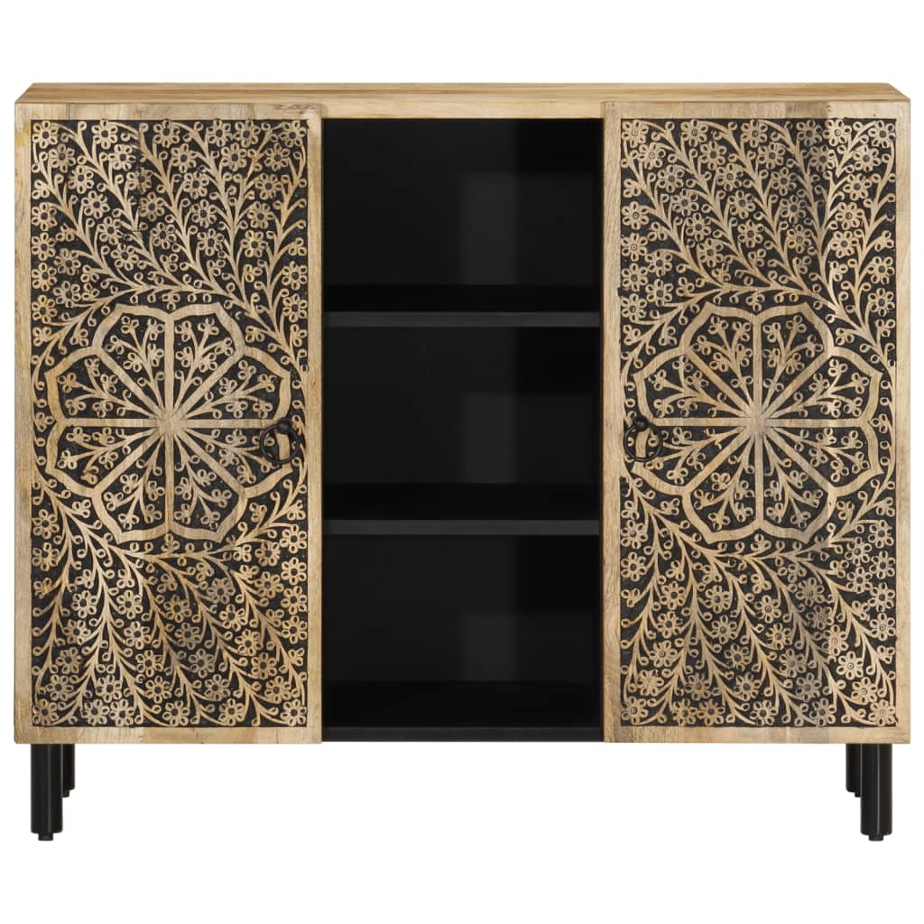 vidaXL Credenza 90x33x75 cm in Legno Massello di Mango