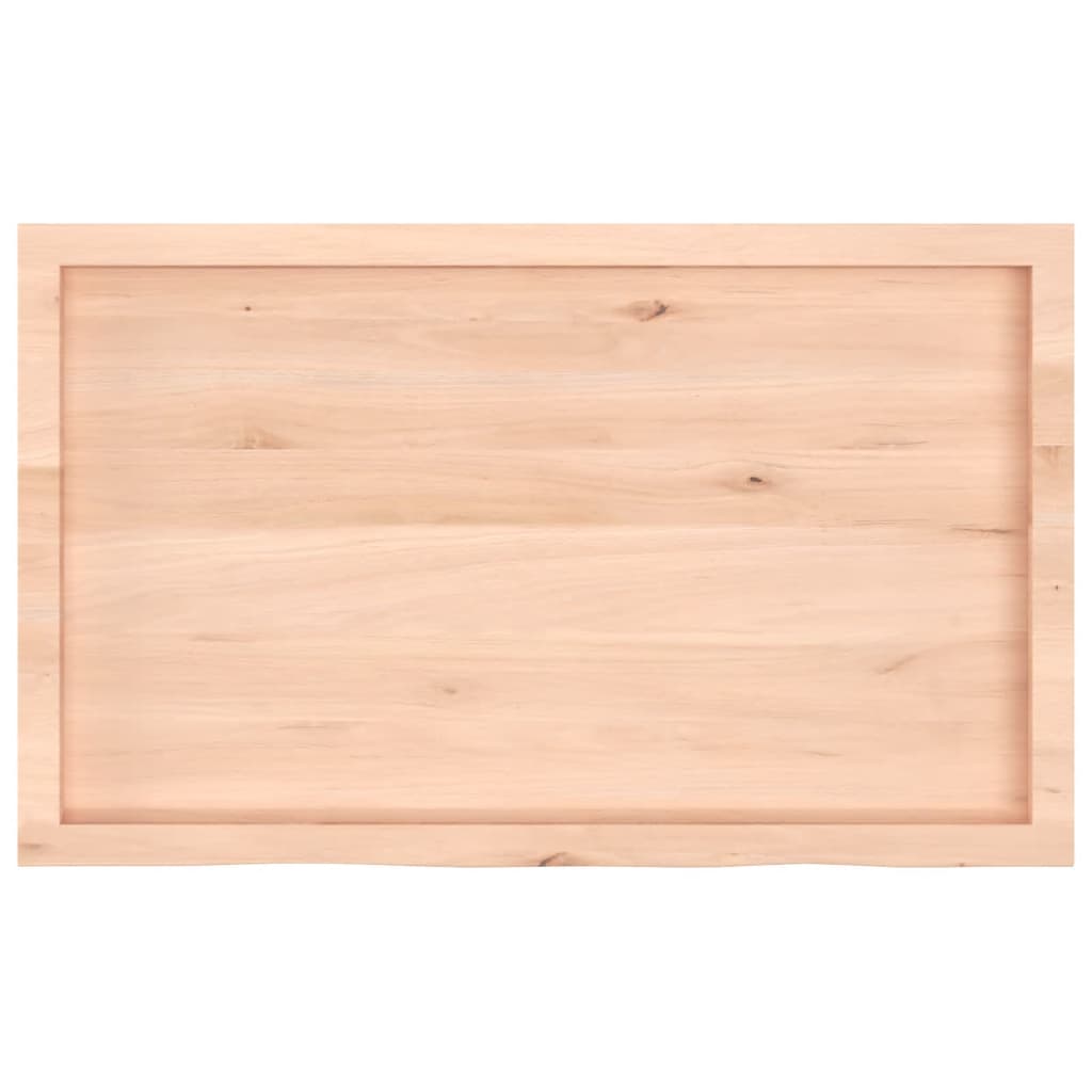 vidaXL Piano Bagno 100x60x(2-6) cm in Legno Massello Non Trattato