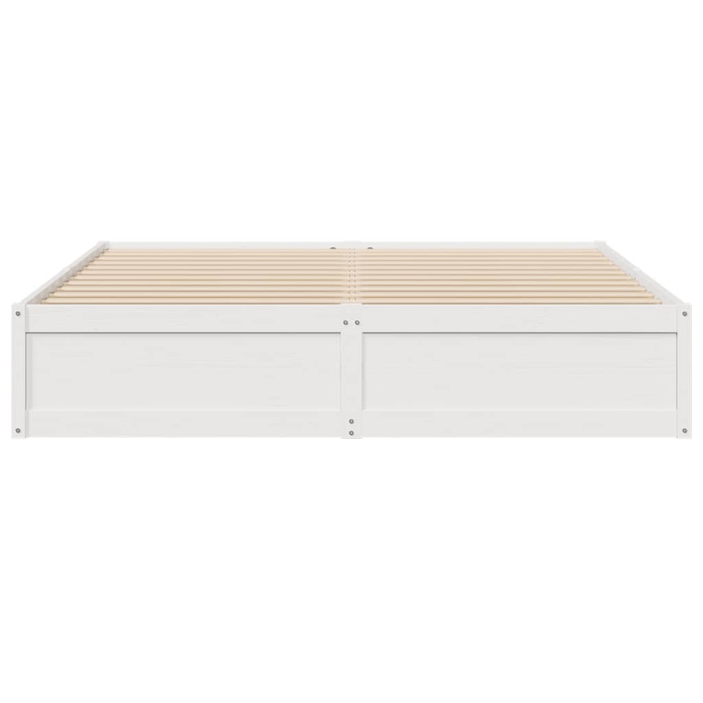 vidaXL Letto senza Materasso Bianco 180x200 cm Legno Massello di Pino