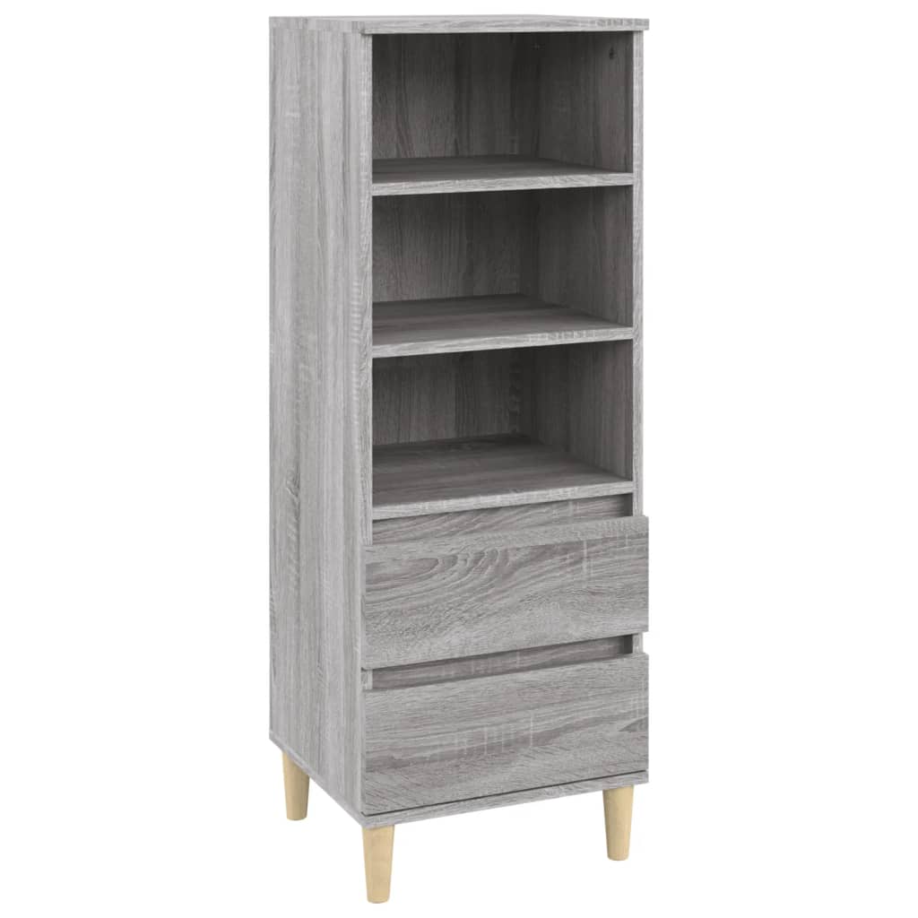 vidaXL Credenza Grigio Sonoma 40x36x110 cm in Legno Multistrato