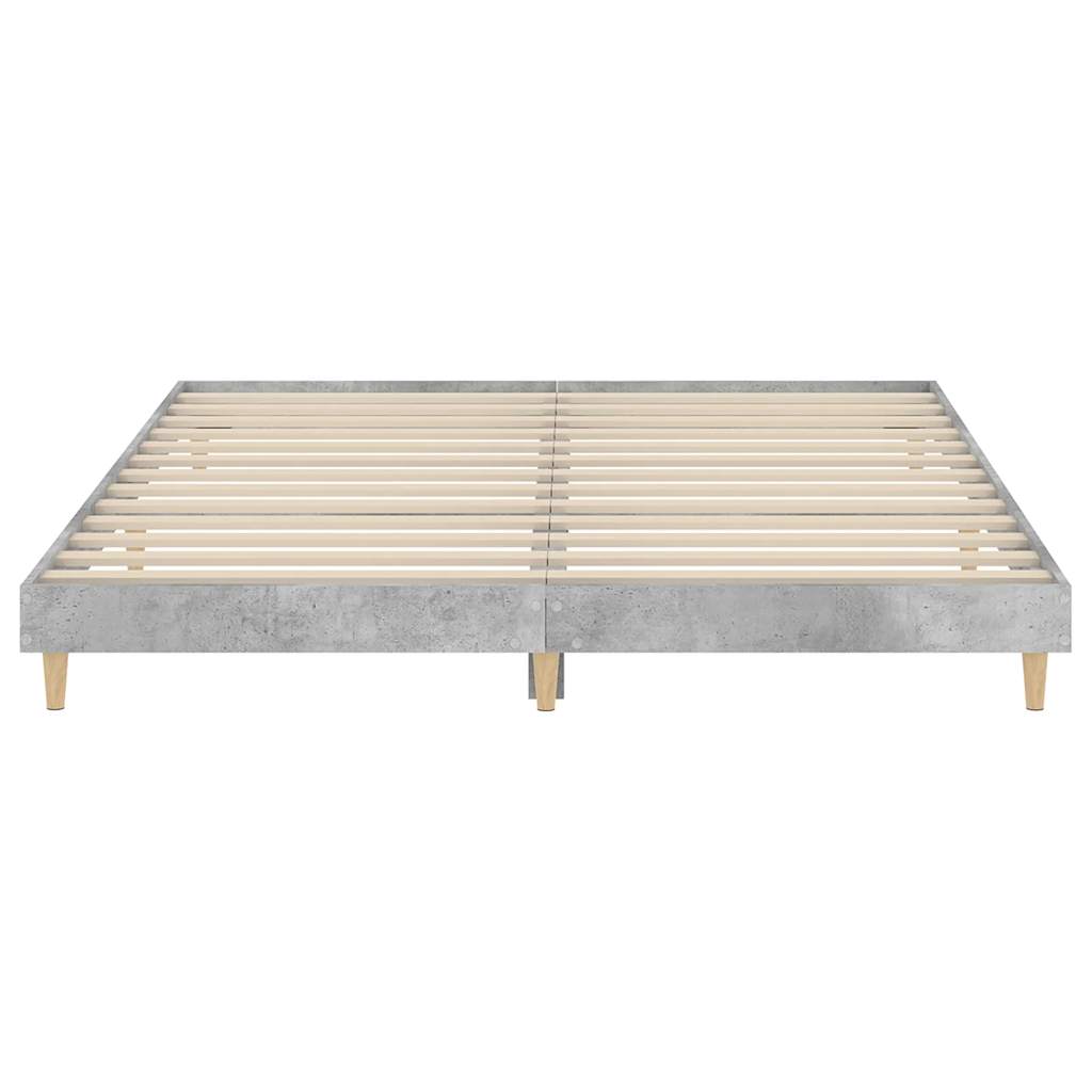 vidaXL Giroletto Grigio Cemento 120x200 cm in Legno Multistrato