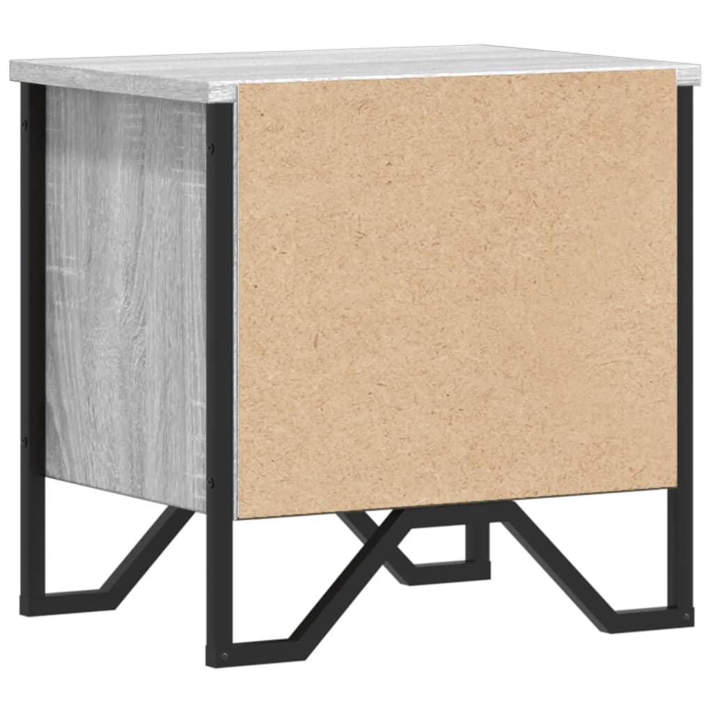 vidaXL Comodini Grigio Sonoma 2pz 40x30x40 cm in Truciolato