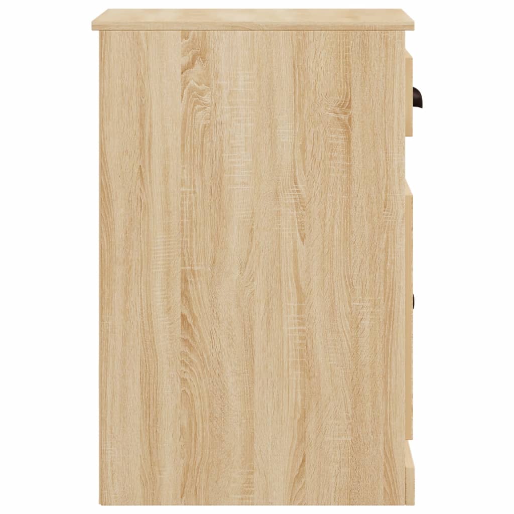 vidaXL Mobiletto Cassetto Rovere Sonoma 40x50x75 cm Legno Multistrato