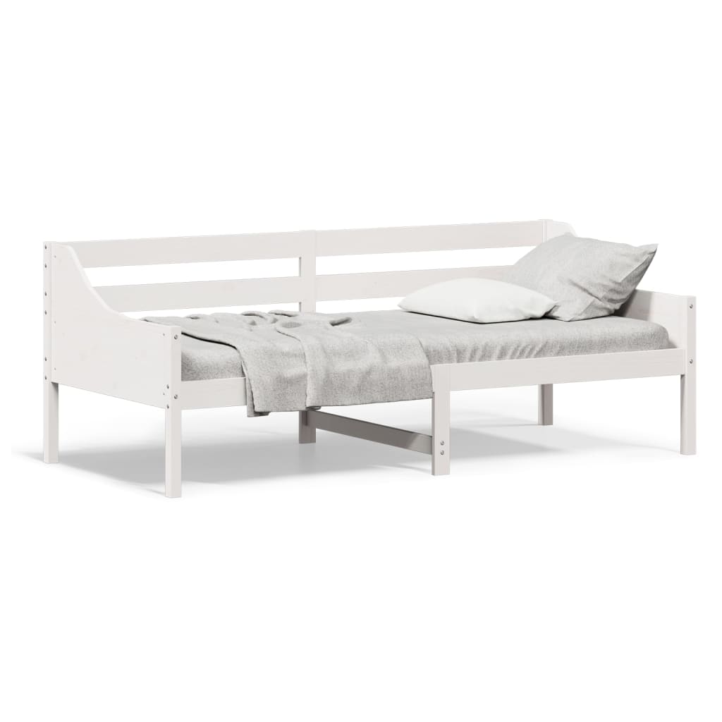 vidaXL Dormeuse senza Materasso Bianca 90x200 cm Legno Massello Pino