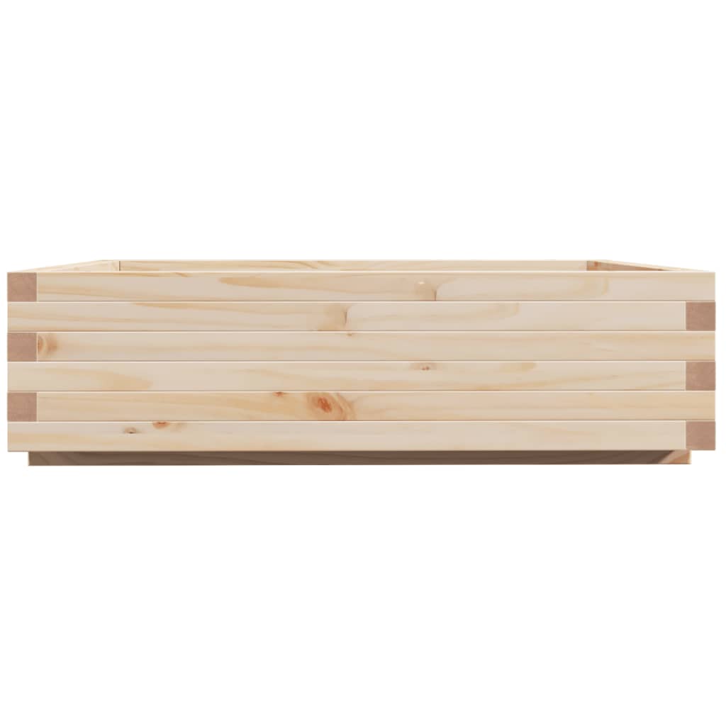 vidaXL Fioriera da Giardino 90x90x26,5 cm in Legno Massello di Pino