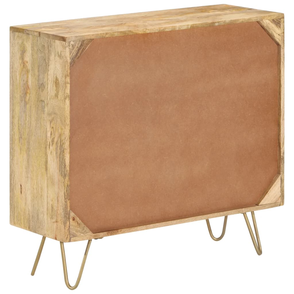 vidaXL Credenza 80x30x75 cm in Legno Massello di Mango