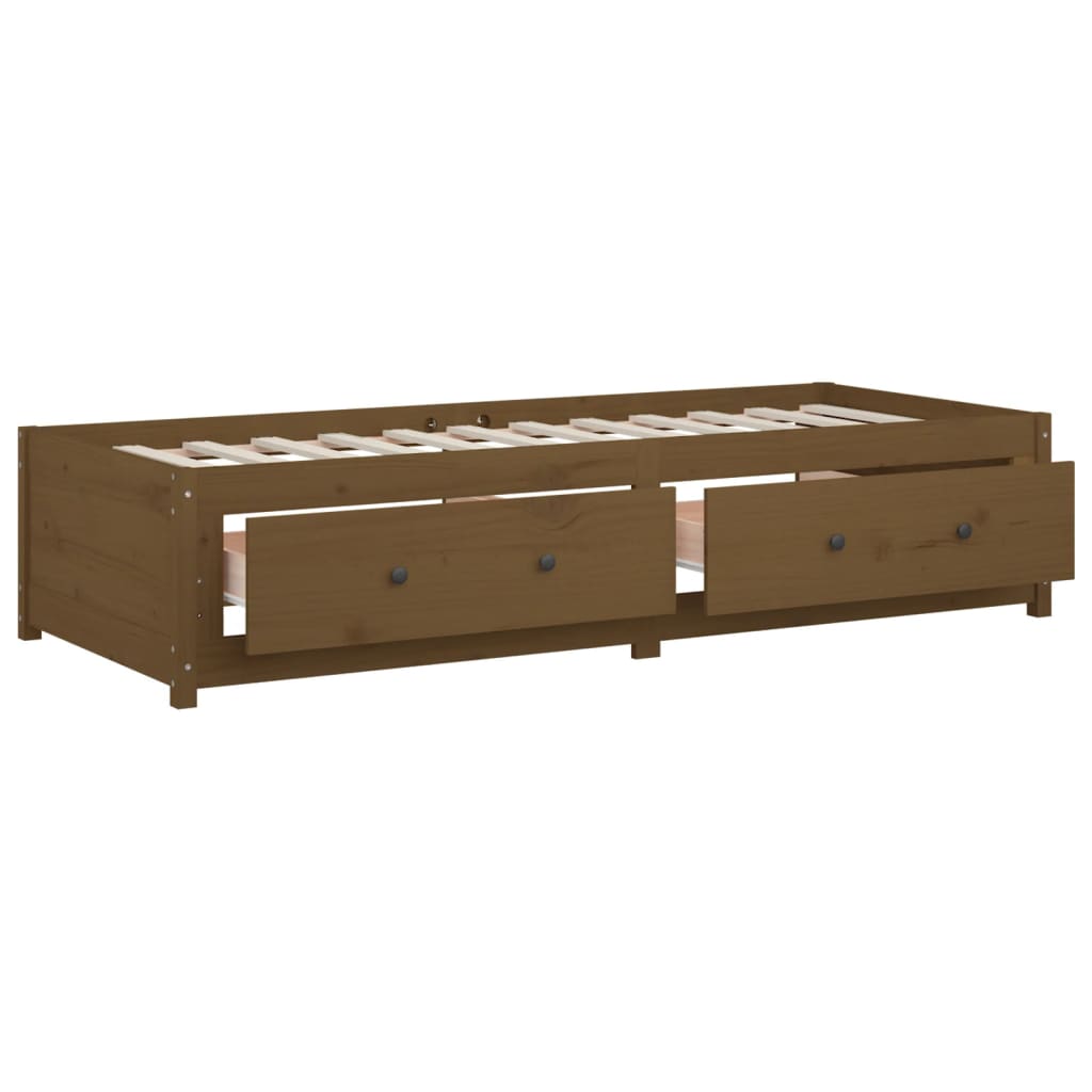 vidaXL Divano Letto senza Materasso Ambra 90x200cm Legno di Pino