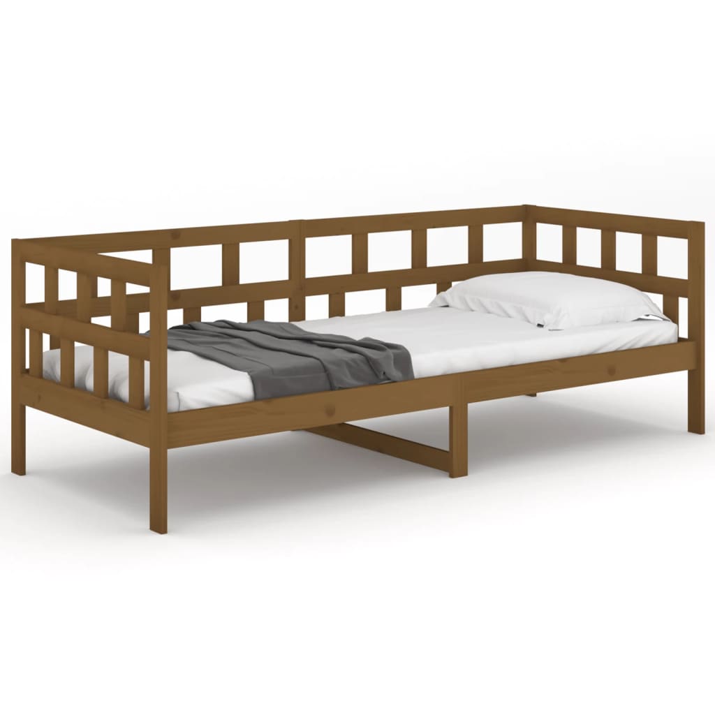 vidaXL Dormeuse Ambra in Legno Massello di Pino 90x190 cm