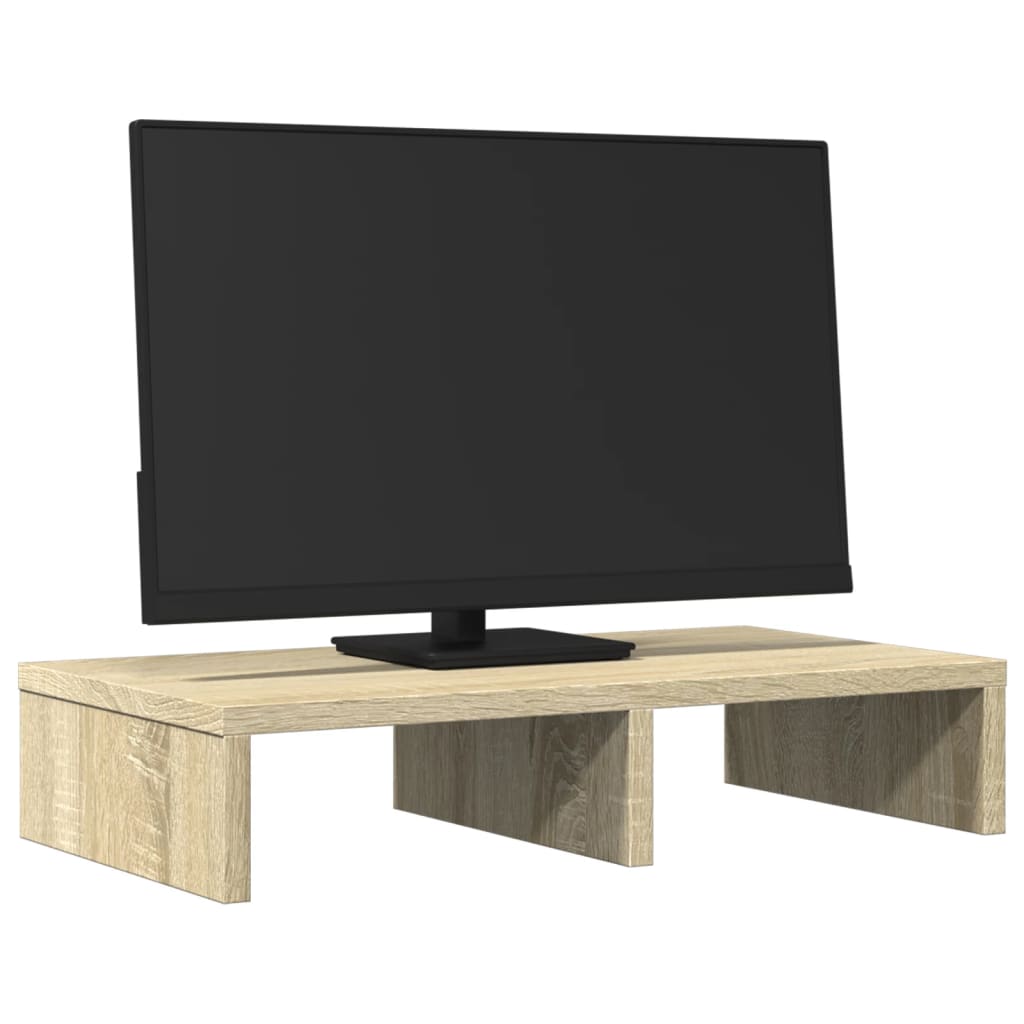 vidaXL Supporto per Monitor Rovere Sonoma 50x27x10 cm in Truciolato