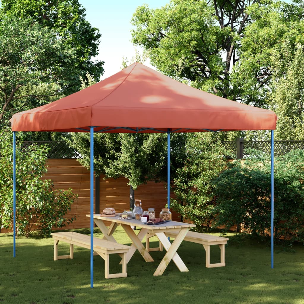 vidaXL Tenda da Festa Pieghevole Pop-Up Terracotta 292x292x315 cm