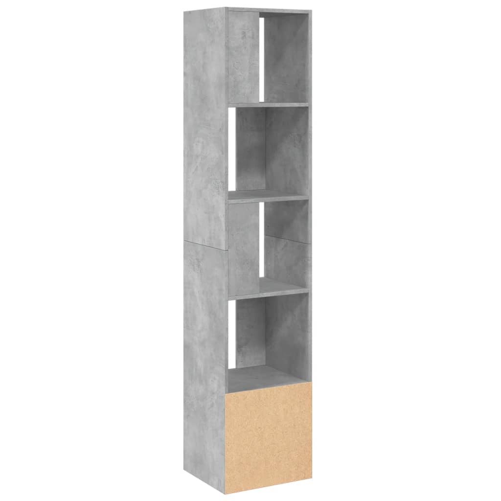 vidaXL Libreria Grigio Cemento 40x36x189 cm in Legno Multistrato