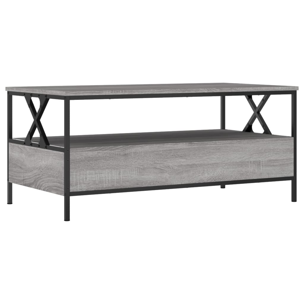 vidaXL Tavolino da Salotto Grigio Sonoma 100x51x45cm Legno Multistrato