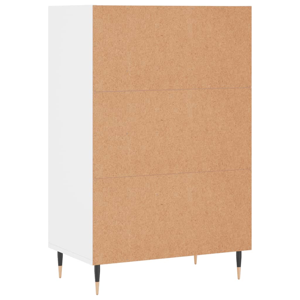 vidaXL Credenza Bianca 57x35x90 cm in Legno Multistrato